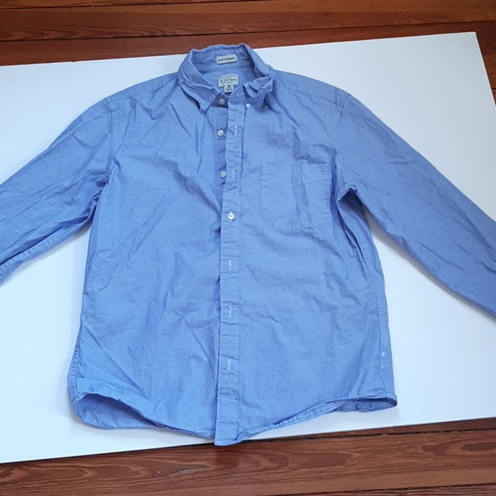 J. Crew Stretch Slim Untucked Button Up Shirt